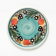 dessert plate turquoise