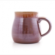 beaker with handle large  brown