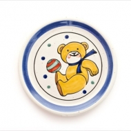 children`s plate teddy