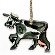gift tag cow