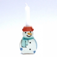 candleholder snowman