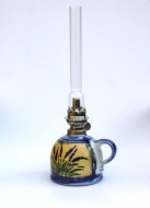 oil lamp small straight glass